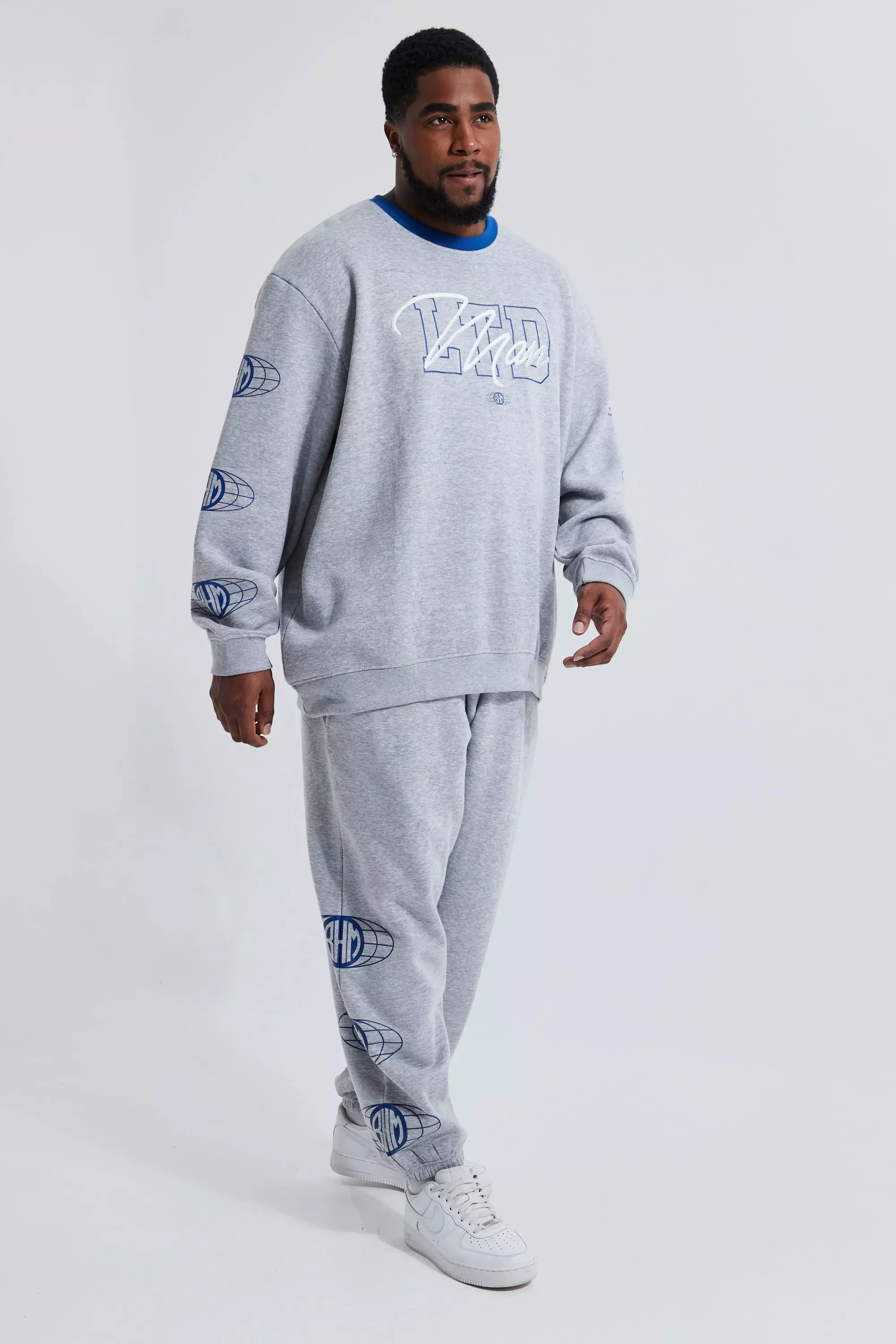 Grey sweat tracksuit new arrivals